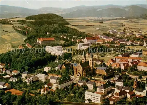 AK / Ansichtskarte Cham_Oberpfalz Fliegeraufnahme mit Erholungsheim und Exerzitienhaus Maria Hilf Cham Oberpfalz