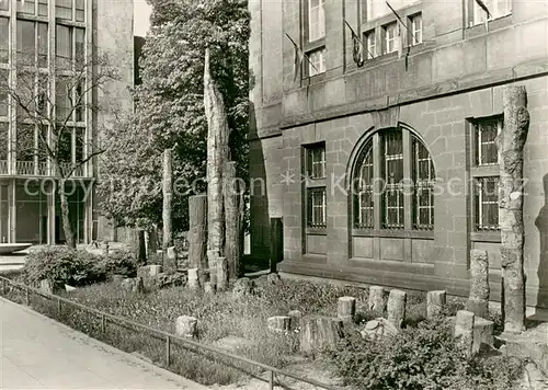 AK / Ansichtskarte Karl Marx Stadt Versteinerter Wald am Staedtischen Museum Karl Marx Stadt