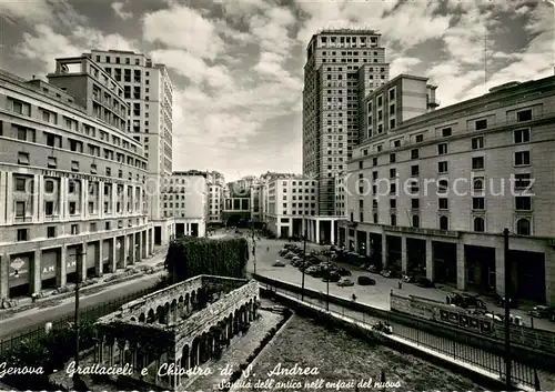 AK / Ansichtskarte Genova_Genua_Liguria Grattacieli e Chiostro di S Andrea Genova_Genua_Liguria