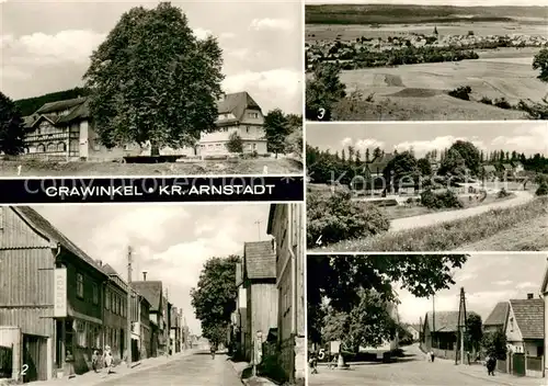 AK / Ansichtskarte Crawinkel FDGB Erholungsheim Am Kienberg Karl Marx Strasse uebersicht Ortsteil Am Kienberg Ernst Thaelmann Platz Crawinkel