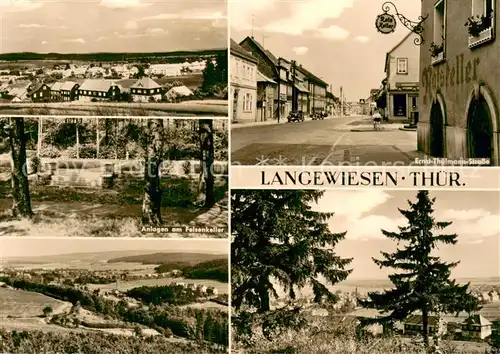 AK / Ansichtskarte Langewiesen Panorama Anlagen am Felsenkeller Ernst Thaelmann Strasse Langewiesen