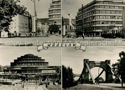 AK / Ansichtskarte Wroclaw Plac Kosciuszki PDT Hola Ludowa Most Grundwaldzki Wroclaw