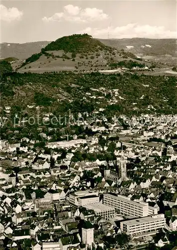 AK / Ansichtskarte Reutlingen_BW Stadtzentrum mit Achalm Schwaebische Alb Fliegeraufnahme 