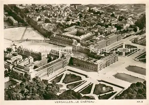 AK / Ansichtskarte Versailles_Yvelines Le Chateau Vue aerienne Versailles_Yvelines