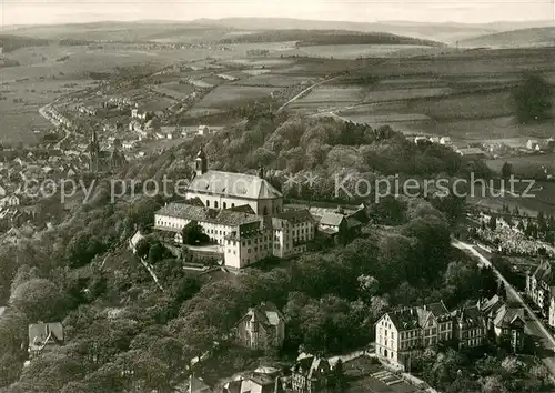 AK / Ansichtskarte Fulda Franziskanerkloster Frauenberg Fliegeraufnahme Fulda