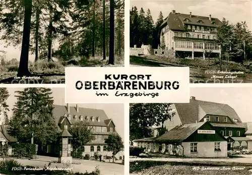 AK / Ansichtskarte Oberbaerenburg_Baerenburg Hochwald FDGB Ferienheime HO Gaststaette Oberbaerenburg Baerenburg