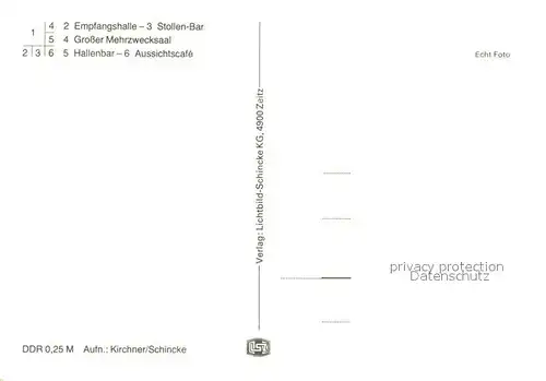 AK / Ansichtskarte Friedrichroda FDGB Erholungsheim August Bebel Empfangshalle Stollenbar Mehrzwecksaal Hallenbar Aussichtscafe Friedrichroda