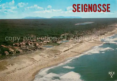 Seignosse_Le_Penon et au fond les montagnes d Espagne vue aerienne Seignosse_Le_Penon