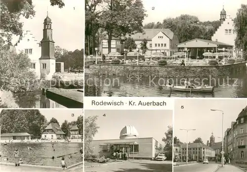 Rodewisch Schlossinsel Freibad Schulsternwarte Fliegerkosmonaut Sigmund Jahn Satellitenbeobachtungsstation 1182 Karl Marx Platz Rodewisch