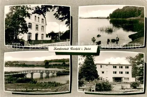 Reinfeld_Holstein Kurheim Am Herrenteich Promenadenbruecke Holstenhof Reinfeld_Holstein