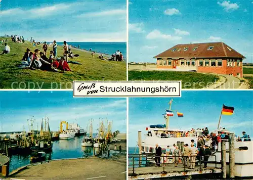 Strucklahnungshoern Badestrand Gaststaette Hafen Faehre Strucklahnungshoern