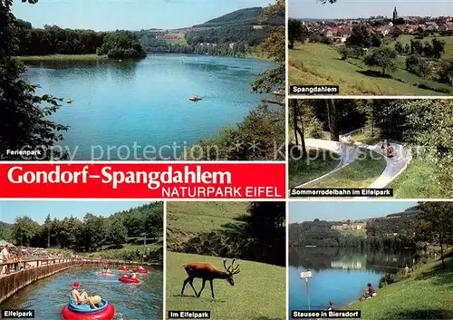 AK / Ansichtskarte Gondorf_Bitburg Ferienpark Eifelpark Hirsch Spangdahlem Sommerrodelbahn Stausee Biersdorf Gondorf Bitburg