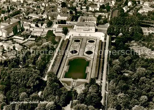 AK / Ansichtskarte Bruehl_Rheinland Schloss Fliegeraufnahme Bruehl_Rheinland