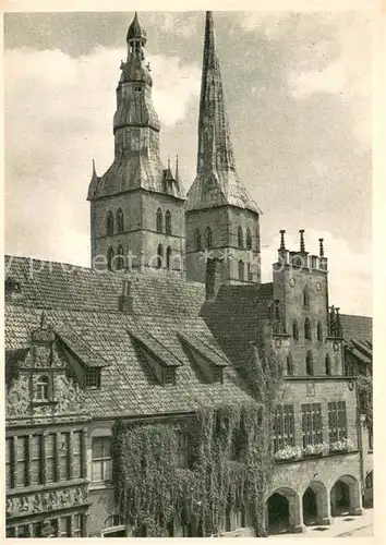 AK / Ansichtskarte Lemgo Rathaus Nikolaikirche Lemgo