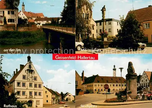 AK / Ansichtskarte Hallertau An der Ilm Marienplatz Rathaus Stadtplatz Hallertau