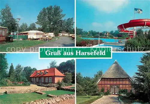 AK / Ansichtskarte Harsefeld Campingplatz Freibad Harsefeld