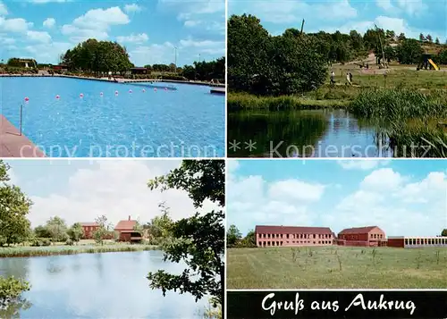 AK / Ansichtskarte Aukrug Schwimmbad Weiher Teilansichten Aukrug