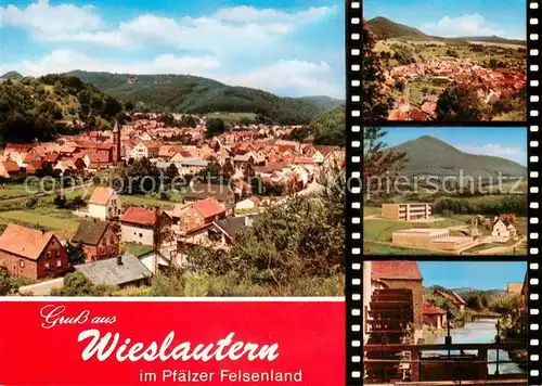 AK / Ansichtskarte Wieslautern_Pfalz Fliegeraufnahmen Panorama Muehle Wieslautern_Pfalz