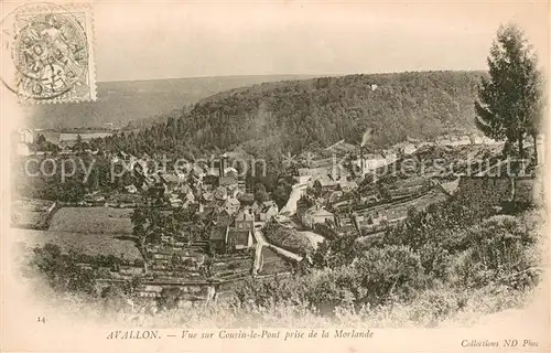 AK / Ansichtskarte Avallon Vue sur Cousin le Pont prise de la Morlande Avallon