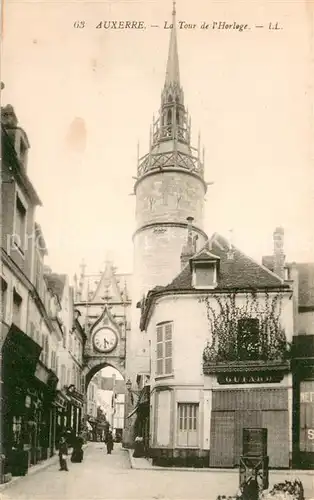 AK / Ansichtskarte Auxerre La Tour de l Horloge Auxerre