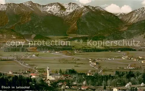 AK / Ansichtskarte Elbach_Miesbach im Leitzachtal Fliegeraufnahme Elbach Miesbach