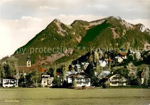 AK / Ansichtskarte Sonthofen_Oberallgaeu mit Gruenten Sonthofen Oberallgaeu