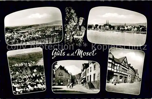 AK / Ansichtskarte Guels_Koblenz Panorama Moseltal Ortsmotive Fachwerkhaus Guels_Koblenz