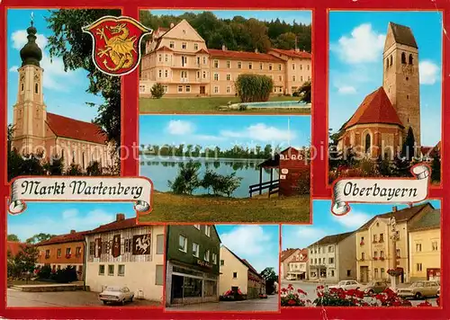 AK / Ansichtskarte Wartenberg_Oberbayern Kirchen DLRG am Wasser Ortsmotive Zentrum Wartenberg Oberbayern