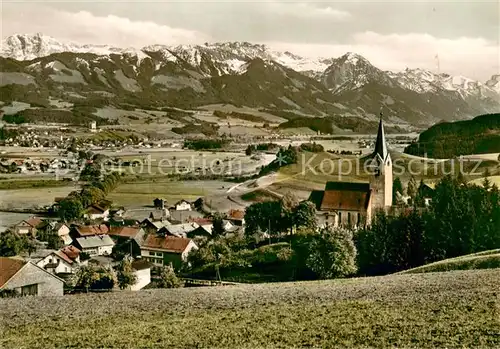 AK / Ansichtskarte Seifriedsberg_Sonthofen Panorama mit Allgaeuer Hochgebirgskette Seifriedsberg Sonthofen