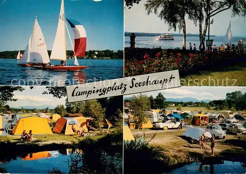 AK / Ansichtskarte Seeshaupt Campingplatz Seeshaupt am Starnberger See Details Seeshaupt