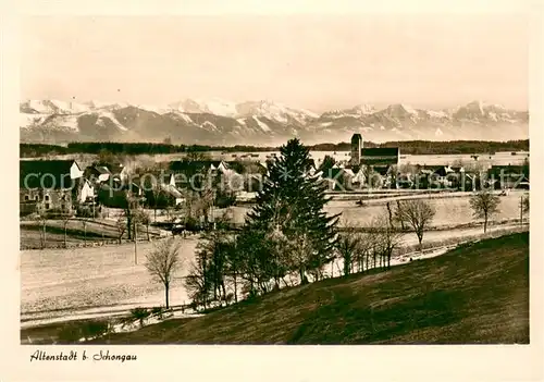 AK / Ansichtskarte Altenstadt_Oberbayern Gesamtansicht mit Alpenpanorama Altenstadt_Oberbayern