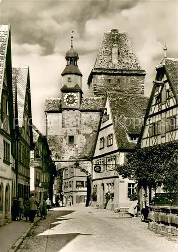 AK / Ansichtskarte Rothenburg_Tauber Roederbogen mit Markusturm Rothenburg Tauber