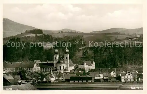 AK / Ansichtskarte Metten_Donau Kloster Kirche Metten Donau