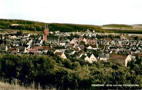 AK / Ansichtskarte Wemding Panorama Blick von der Robertshoehe Wemding