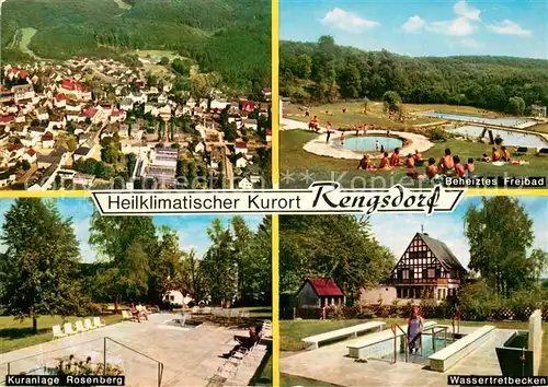 AK / Ansichtskarte Rengsdorf Fliegeraufnahme Freibad Kuranlage Rosenberg Wassertretbecken Rengsdorf