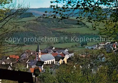 AK / Ansichtskarte Stadtkyll Panorama mit Kirche Stadtkyll