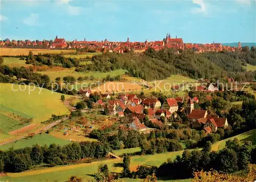 AK / Ansichtskarte Detwang Panorama ehemaliges Reichsdorf an der Romantischen Strasse Detwang