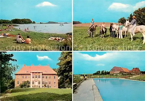 AK / Ansichtskarte Lilienthal_Dobersdorf Strand Reiter Schloss Schwimmbad Bauernhof Schnoor Lilienthal Dobersdorf