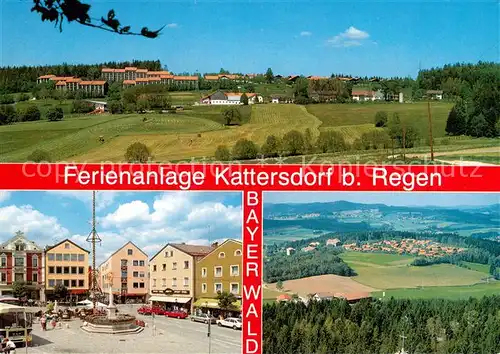 AK / Ansichtskarte Regen Ferienanlage Kattersdorf Ortszentrum Fliegeraufnahme Regen