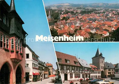 Meisenheim_Glan Strassenpartie Marktplatz Fliegeraufnahme Meisenheim_Glan