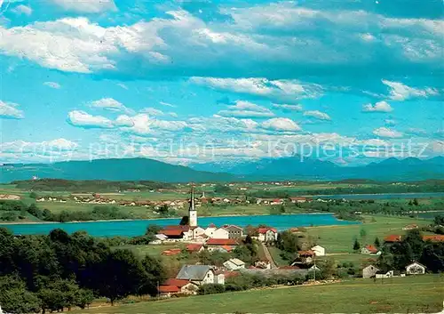 Taching_See Panorama am Tachinger See Taching See