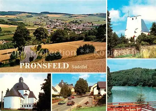 Pronsfeld Panorama Kirchn Ortspartie Seeblick Pronsfeld