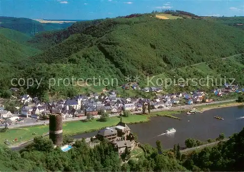 Burgen_Mosel Panorama mit Burg Bischofstein Burgen Mosel