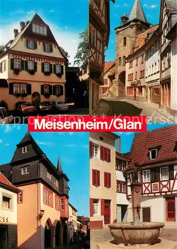 Meisenheim_Glan Motive Stadtzentrum Altstadt Fachwerkhaus Brunnen Meisenheim_Glan