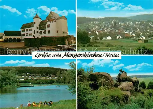 Mengerskirchen Schloss Panorama Landschaft Felsen Badesee Mengerskirchen