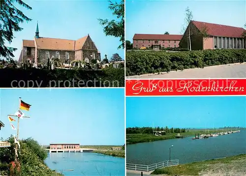 Rodenkirchen_Wesermarsch Kirche Schule Stauwehr Rheinpartie Rodenkirchen Wesermarsch