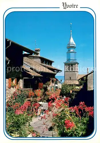 Yvoire Cite Medievale Ses maisons fleuries l Eglise Yvoire