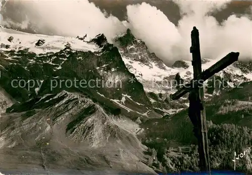 La_Meije Massif de la Meje Croix de ND des Portes La_Meije