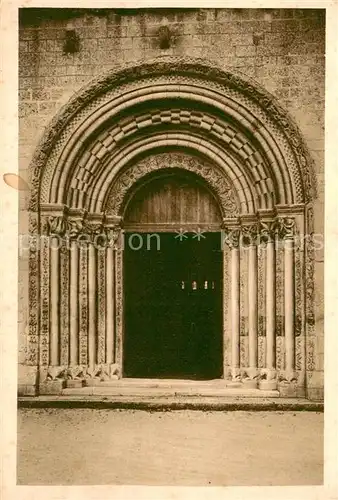 Fontgombaud_Fontgombault Le portail de lEglise Abbatiale 