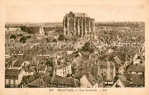 Beauvais_60 Vue generale avec Cathedrale 